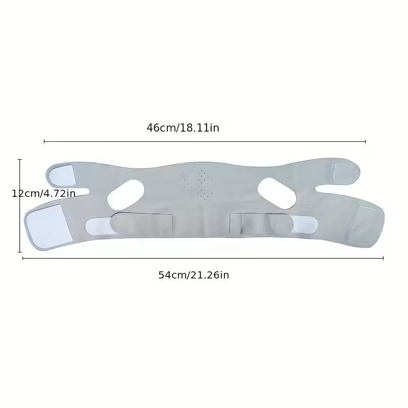 Adjustable V-Face Lifting Mask for Invisible Double Chin, Breathable Material Shape Correction for Men & Women